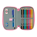 Miniatyrbillede 4 af 5: Double Pencil Case Moos Flores Multicolour 12.5 x 19.5 x 4 cm 28 Pieces