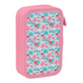 Miniatyrbillede 2 af 5: Double Pencil Case Moos Flores Multicolour 12.5 x 19.5 x 4 cm 28 Pieces