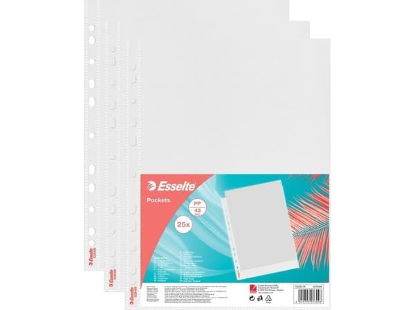 Esselte Kosz A4 PP OP 25szt Esselte Colourbreeze