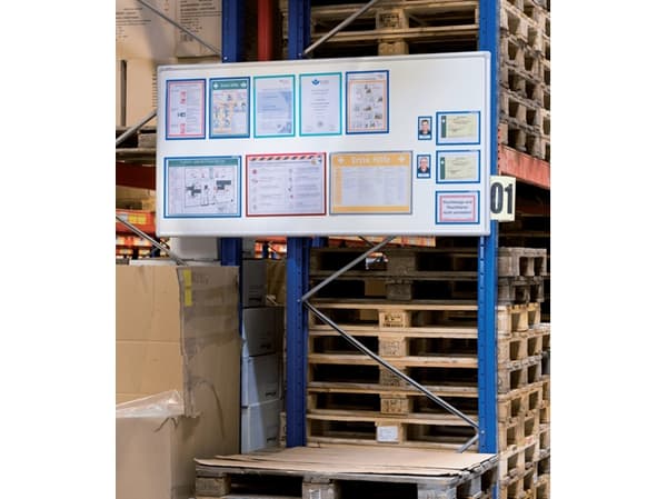 Franken AR15012, Whiteboard-ramme, Rød, A3, Vegg, 470 mm, 10 mm