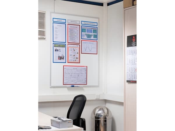 Franken AR15012, Whiteboard-ramme, Rød, A3, Vegg, 470 mm, 10 mm