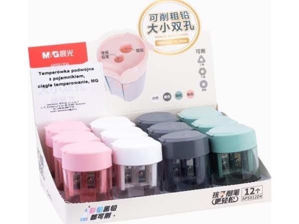 Double sharpener with container M&amp;G (12pcs)