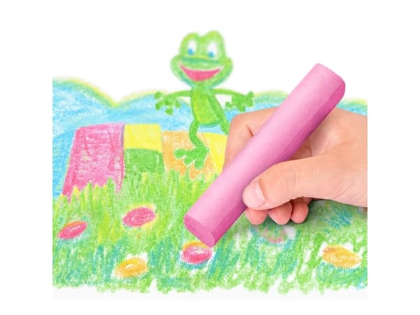 STAEDTLER Noris junior gatekritt, boks med 6 stk i maxi-format, firkantet, diameter: 20 mm, lite støv, - 1 stk (2365 C6)