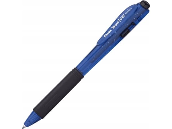 Pentel WOW!, Blå, Blå, Transparent, Medium, Rund, Ambidextrous, 0,7 mm