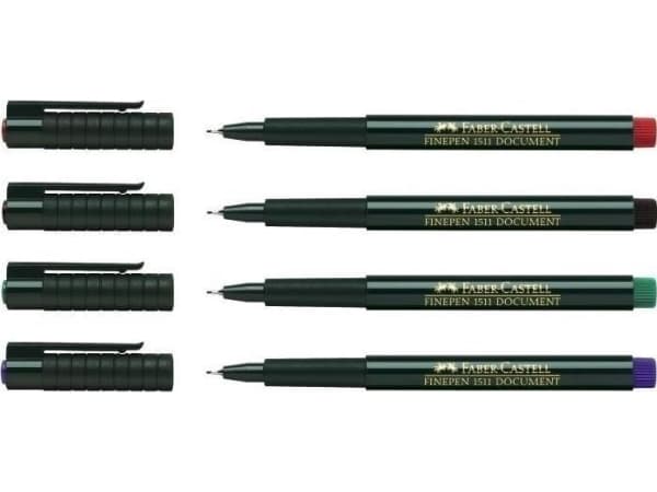 Faber-Castell FINEPEN 1511 - Fineliner - blå - vannbasert blekk - 0.4 mm - fin