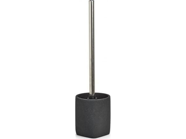 Zeller Present Dark Stone, Toalettborste, Svart, Polyresin, 365 mm, 9,5 cm