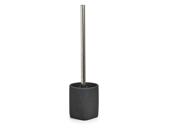 Zeller Present Dark Stone, Toalettbørste, Sort, Polyresin, 365 mm, 9,5 cm