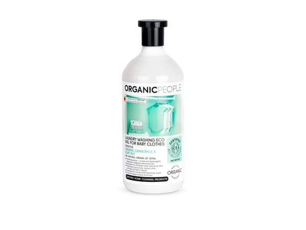 Organic People Pesugeeli kamomillauutteella vauvanvaatteille, 200 ml