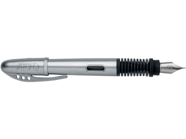 BIC 896049, Krom, Påfyllning med bläckpatronssystem, Iridium stål, Medium, Ambidextrous, 1 styck