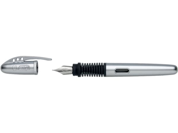 BIC 896049, Krom, Påfyllning med bläckpatronssystem, Iridium stål, Medium, Ambidextrous, 1 styck
