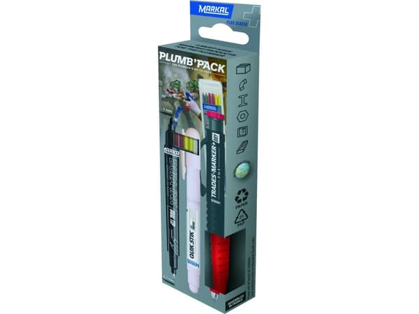 Markal LVI-alan merkintäsarja Markal Trades Marker + 2IN1 PLUMB´PACK -paketti