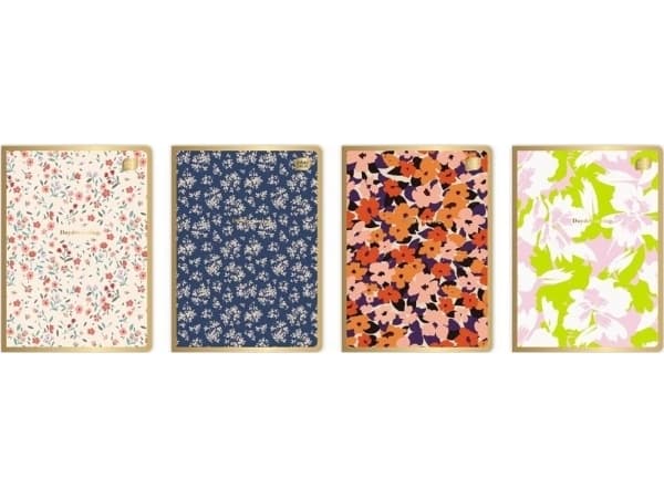 Interdruk Zeszyt A5/80K kratka Metallic Floral (10szt)
