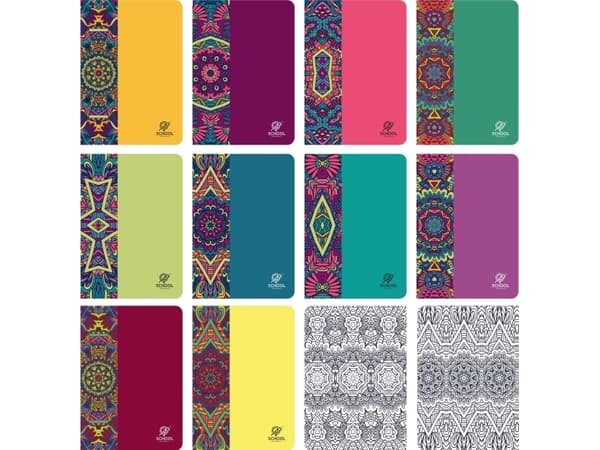 Elanders Zeszyt A5/80K linia Mandala (10szt)