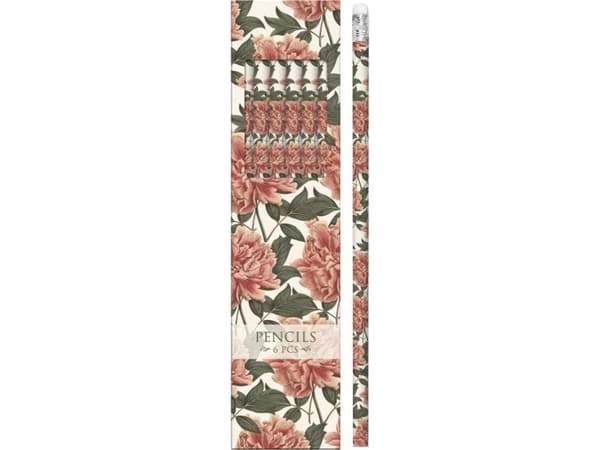 AMSCAN Dekorativa blyertspennor STPEN18 pioner - 6 st