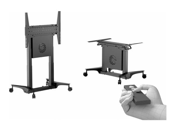 Multibrackets M Motorized Touch Tilt & Table - Vagn - enkel lutningsfunktion - för LCD-skärm/pekskärm - motoriserad - plast, stål, aluminiumlegering