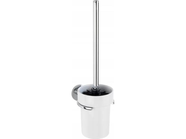 WENKO 25040100, Toalettborste och hållare, Vit, Keramiska, Plast, Modern, 155 mm