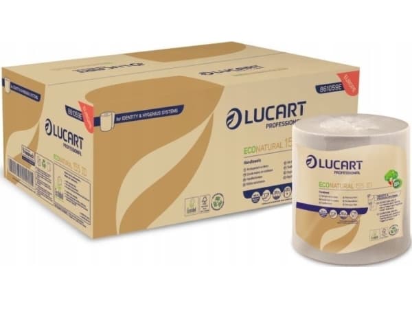Karen Lucart 155 ID - Håndklerull, 2 lag, 155 m, Fiberpack cellulose - 6 ruller