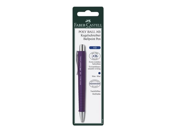 Faber-Castell POLY BALL XB - Kuulakärkikynä - sininen - erittäin leveä - sisäänvedettävä