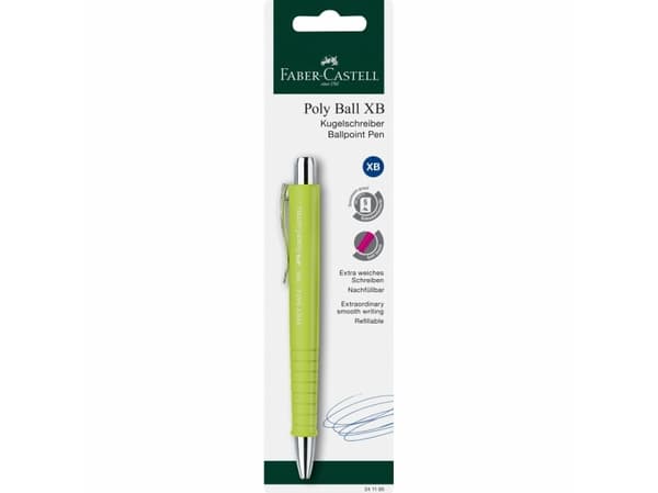 Faber-Castell POLY BALL XB - Kuulakärkikynä - sininen - erittäin leveä - sisäänvedettävä