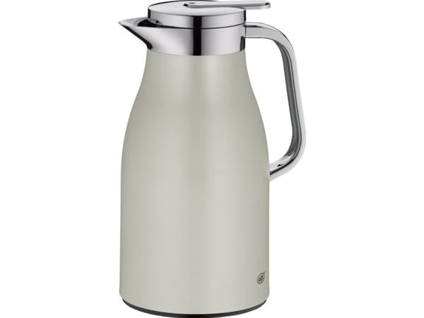 Alfi Skyline, Karaffel, 1 l, Kromfarget, Sølv, Plast, Silikon, Rustfritt stål, Termoplastisk elastomer (TPE), Rund, Plast