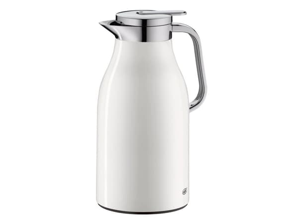 Alfi Skyline, Karaffel, 1,5 l, Kromfarget, Hvit, Plast, Silikon, Rustfritt stål, Termoplastisk elastomer (TPE), Rund, Plast