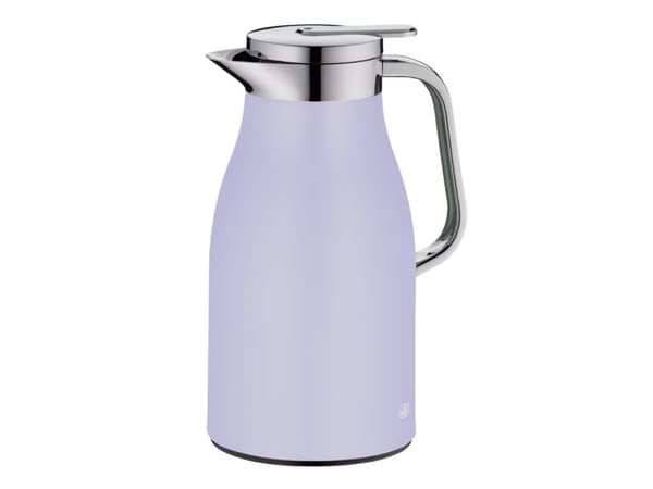 Alfi Skyline, Karaffel, 1 l, Kromfarget, Lavender, Plast, Silikon, Rustfritt stål, Termoplastisk elastomer (TPE), Rund, Plast