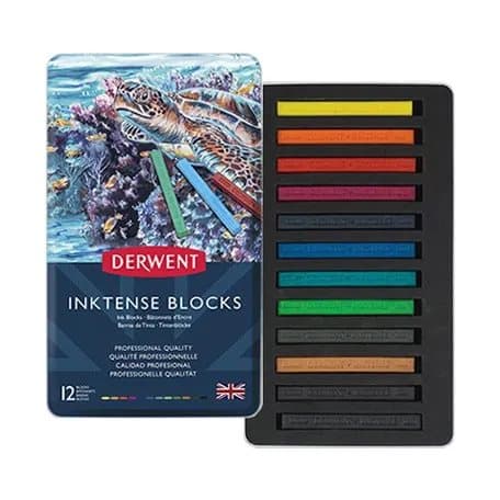 Derwent Inktense Blocks 12 stk tin