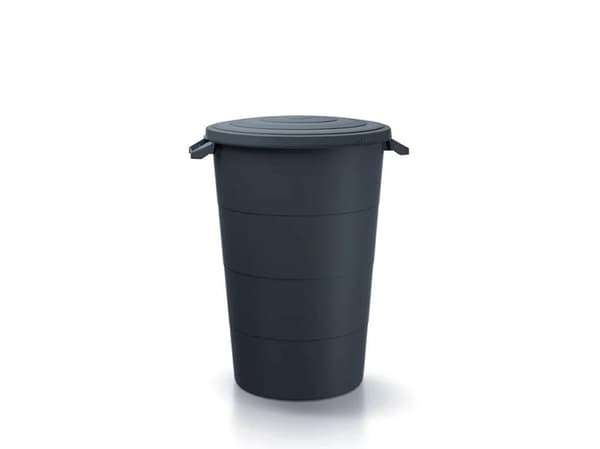 Prosperplast GLATT HAGEKURV 80L SORT GJENVINNING KEDEN