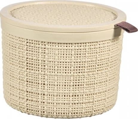 Curver Juutti kori pyöreä Creme tyylikäs Curver