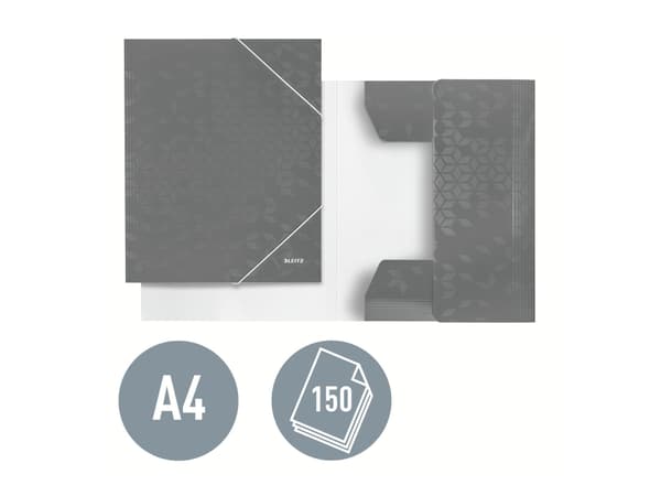 Leitz WOW - 3-fliksmappe - for A4 (210 x 297 mm) - kapasitet: 250 ark - tilgjengelig i ulike farger