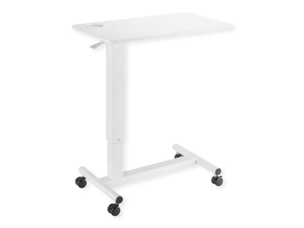 ROLINE 17.02.1549, Rett, Rektangulær form, Melamine, Metall, Plast, Hvit, 4 hjul Hvit