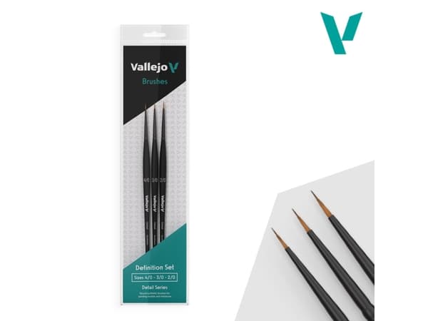 Vallejo B02990, Brush set, Definition brush, Synthetic