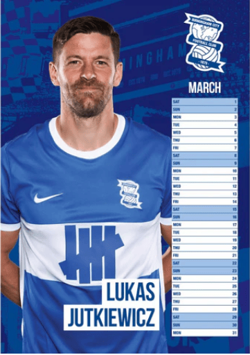 Birmingham City Fc  - 2025 A3 Calendar