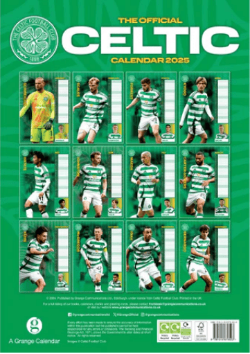 Celtic Fc  - 2025 A3 Calendar