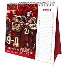 Liverpool Fc  - 2025 Desk Easel Calendar