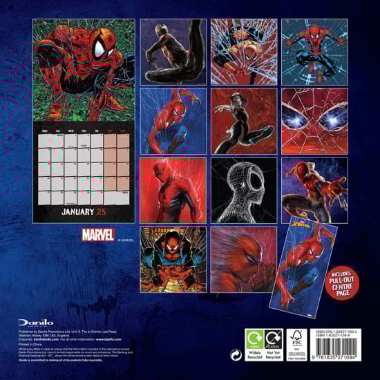 Spider-Man - 2025 Square Calendar