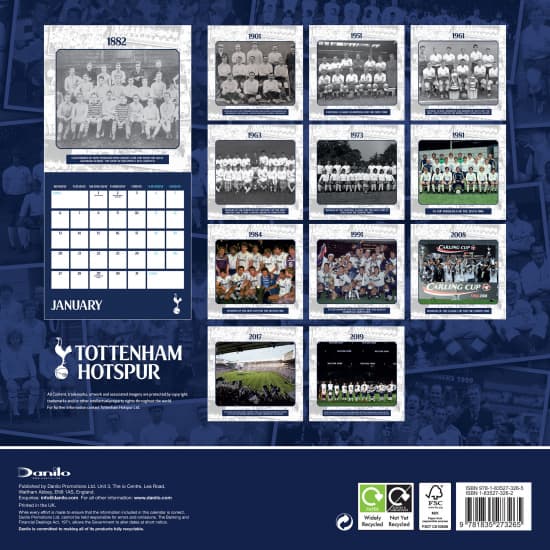 Tottenham Hotspur  - Legends 2025 Square Calendar