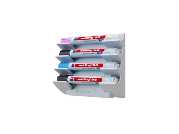 Legamaster Penhållare för glastavla warm grey, Plast, 156 g, 130 mm, 153 mm, 40 mm, 201 g