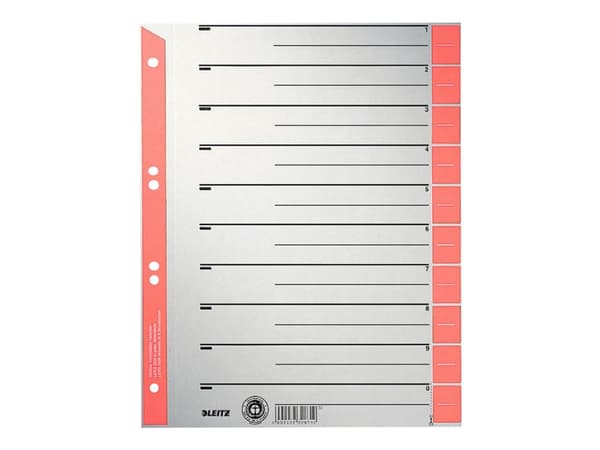 LEITZ 1652 jakajat 230 g/m² punainen