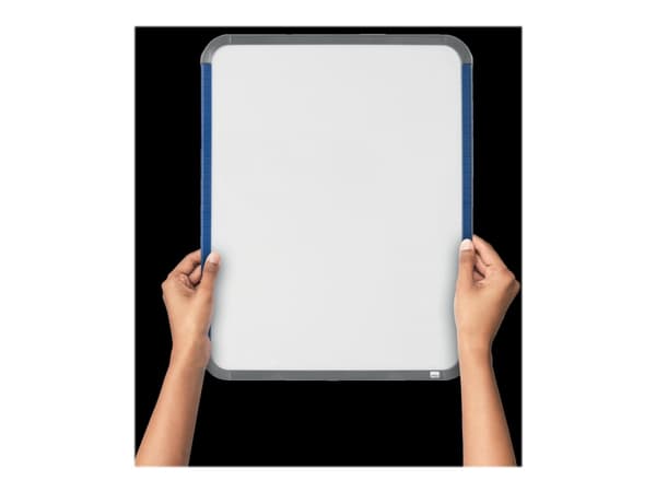 Nobo Slimline - Whiteboard - 360 x 280 mm - stål - magnetisk - sølv