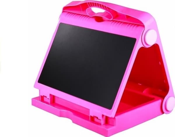 LeanToys Tablica Na kredę Pisak + Pisaki Szblony 2w1 LEAN Toys