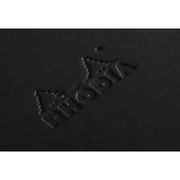 Rhodia Webnotebook A4 Black - lined Ivory paper 90gram - 192pages - leatherette hardcover notebook - Rhodia nr. 118369C