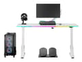 Miniatyrbild 2 av 5: Ultradesk IRON, Rak, Rektangulär form, Spela, Mätt, Vit, T-ben