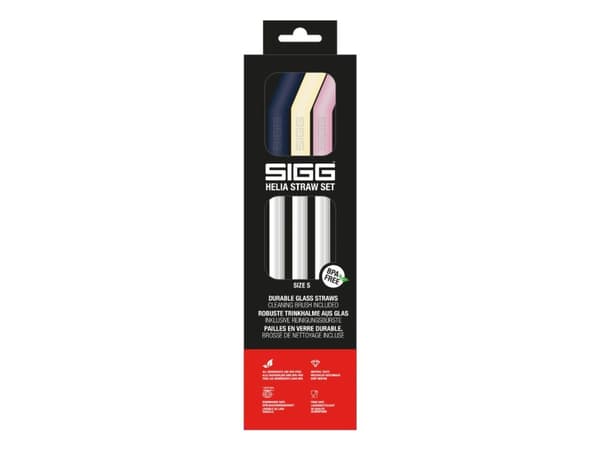 SIGG 6026.60, Multifärg, Borosilikatglas, 3 styck, Låda