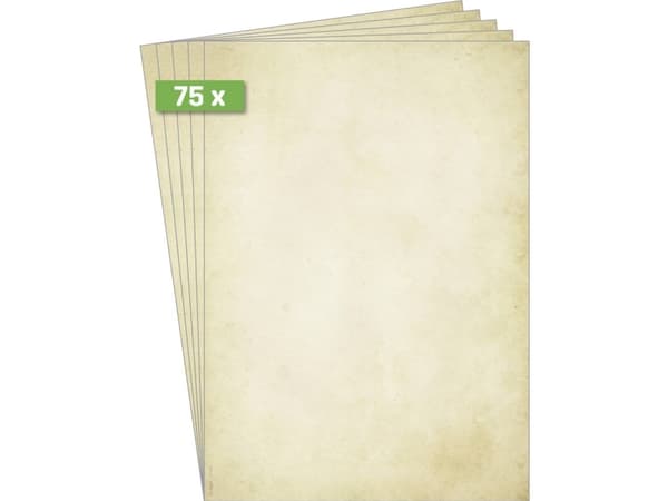 Sigel DP983 Vintage Motivpapir Sæt DIN A4 90 g/m² Beige 75 Blad