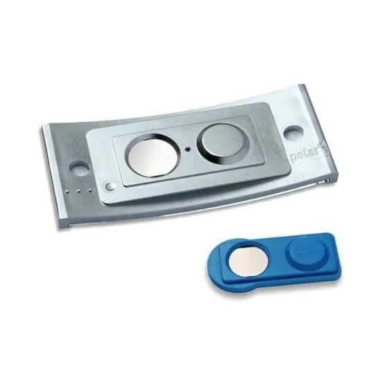 Navneskilt Badgepoint® 70x30 mm, Polar® Classic 30 Medarbejderskiltesæt, skilte med rustfri stålramme, akrylglas og printbare indstik - 20 skilte ink