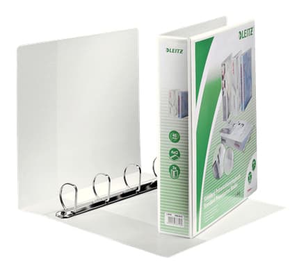 Leitz Standard - Presentationsringpärm - ryggbredd: 63 mm - för A4 Maxi - kapacitet: 400 ark - vit