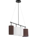 Miniatyrbillede 1 af 6: Moderne 4-punkts E14 loftslampe - hvid og brun