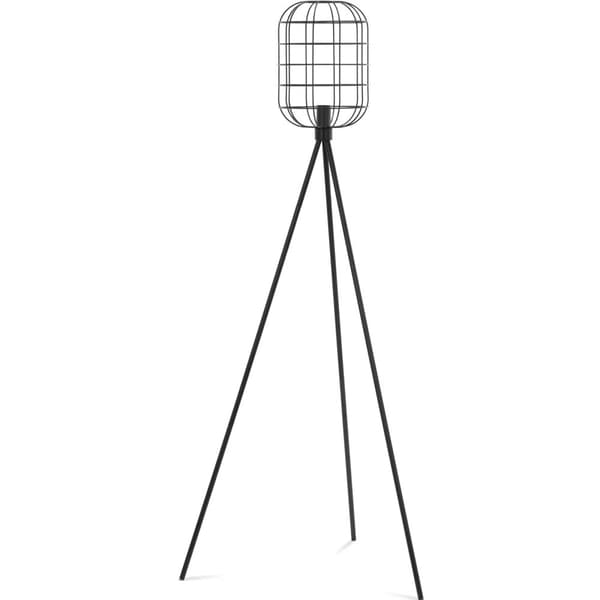 Gulvstående lampe med E27 mesh skærm, 163 cm