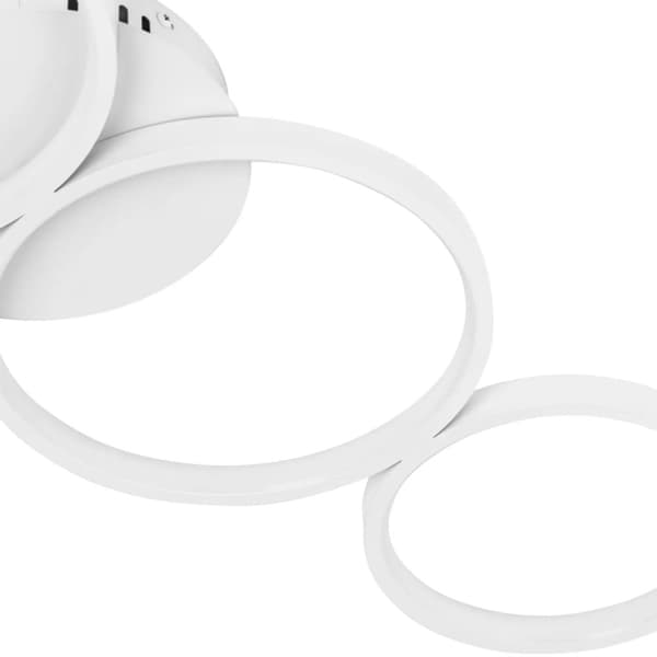 Moderne LED loftslampe med fjernbetjening - 4 hvide cirkler